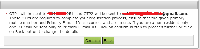 OTP send for verification