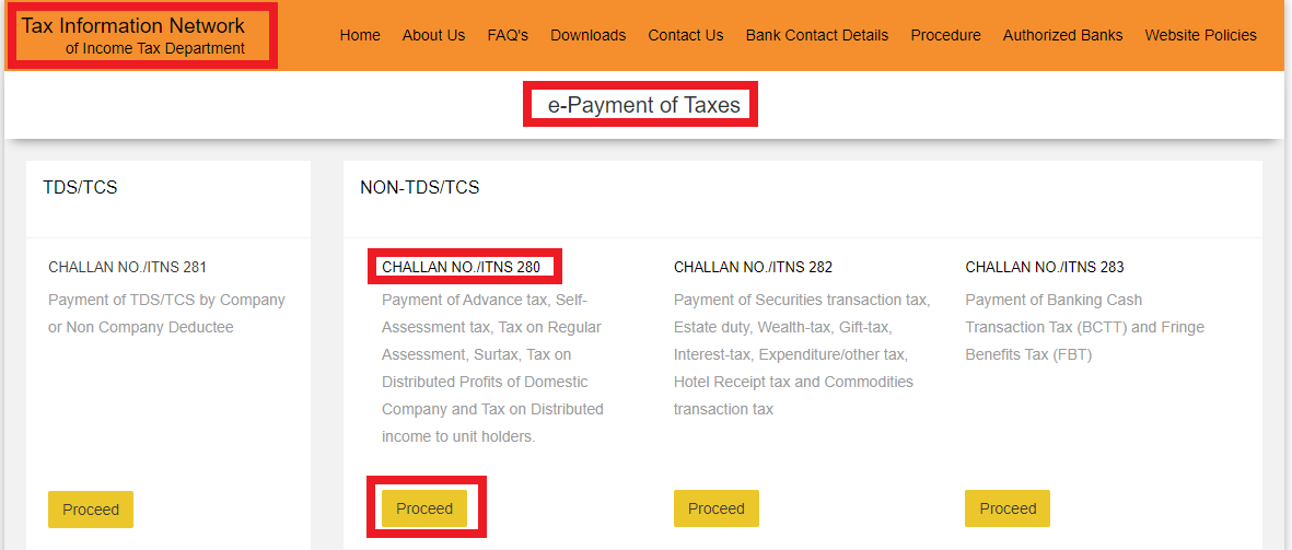 How to pay income tax online