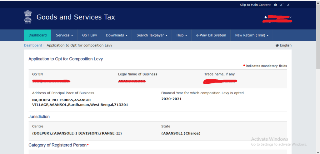 How to Opting in Composition Scheme for Financial Year 2020-21?